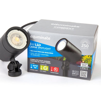 Elluminate Garden Spot Light - Large - Warm White - Plastic - Energy Efficient