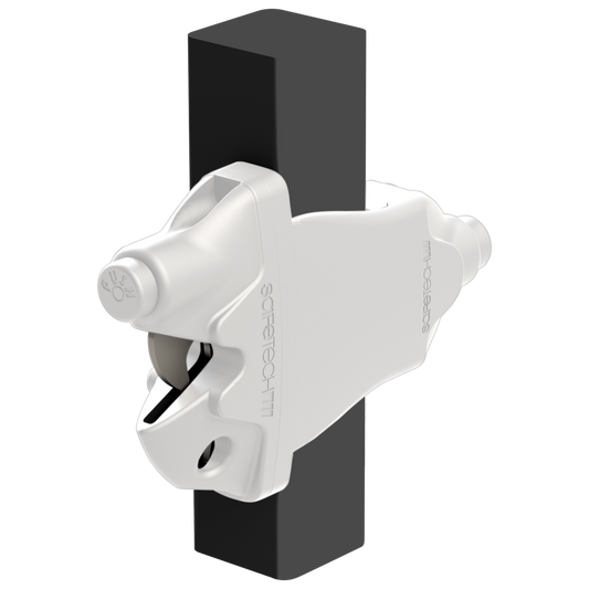 Protectoral G8Safe Double Sided Gravity x Gate Latch - 100.5mm x 126mm x 295mm - White - Durable & Rust-Resistant – view 2 - Auzzistore