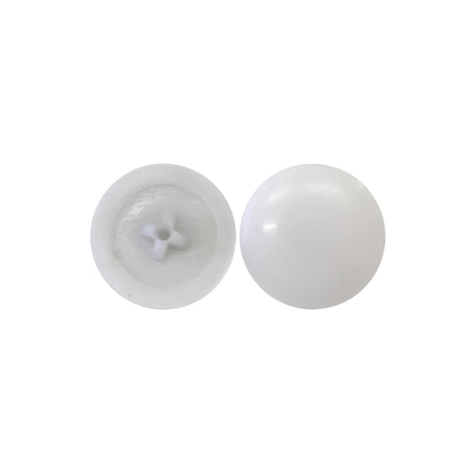 Kaboodle Push On Screw Caps 100 Pack - White Plastic - Easy To Use
