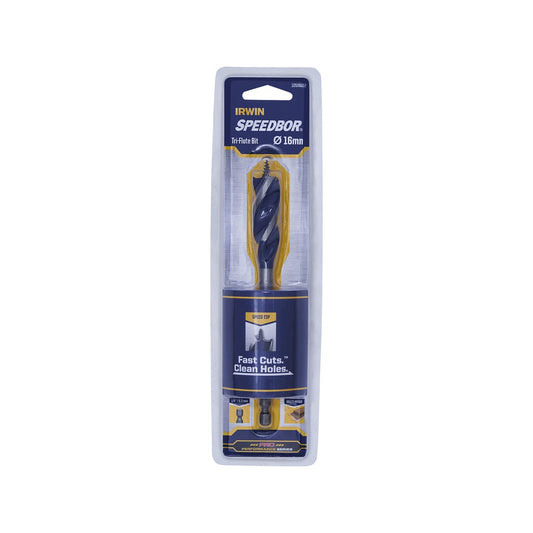 Irwin Speedbor Max Auger Bit - 16mm - Steel - Tri-Flute Design – view 2 - Auzzistore