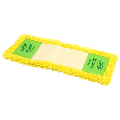 Sabco XL Total Microfibre Mop Dry Pad Refill - 193mm - Yellow - Soft On Floors