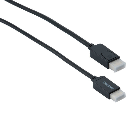 Antsig 2m Displayport Male to Male Cable - 8K Video Resolution - Secure Connection