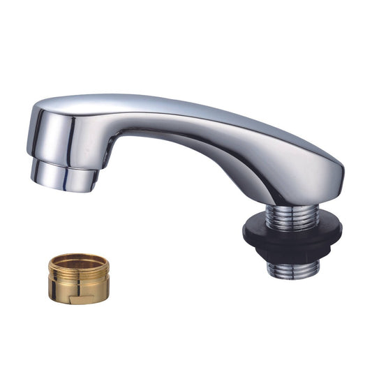 Shaw Mason Chrome Low Line Basin Spout - 95mm - Durable Brass Construction