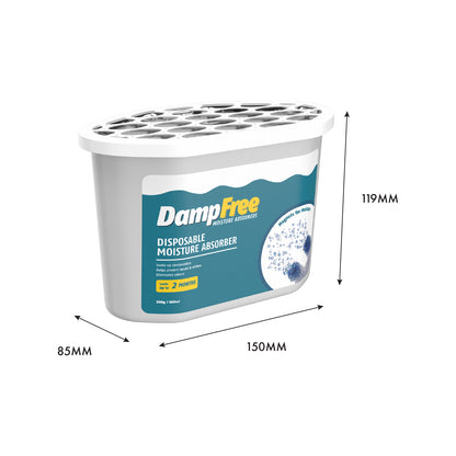 DampFree 300g Disposable Moisture Absorbers - 2 Pack