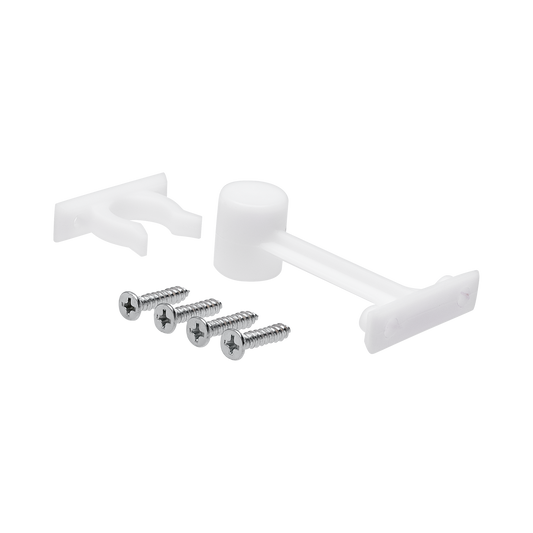 Adoored 70mm White Plastic Long Door Clip - 70mm - Durable - Easy Install