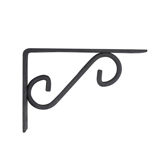 Carinya Black Scroll Stayed Bracket 150x100mm Steel 100kg Capacity – view 2 - Auzzistore