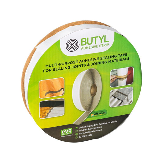 Butyl Adhesive Strip - 10m x 20mm - Pure Butyl - Waterproof Seal