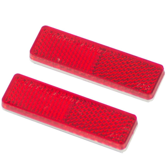 Goliath Red Reflector - 70 x 25mm - Plastic - Self Adhesive - Easy Install