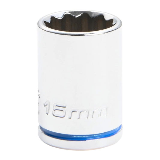 Kincrome 15mm 3/8 Drive Socket - Chrome Vanadium Steel - Rust Resistant - Auzzistore