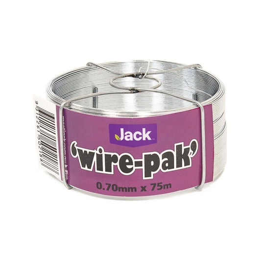 Jack Tie Wire 0.7mm x 75m Galvanised Steel No Tangle Dispenser - Auzzistore