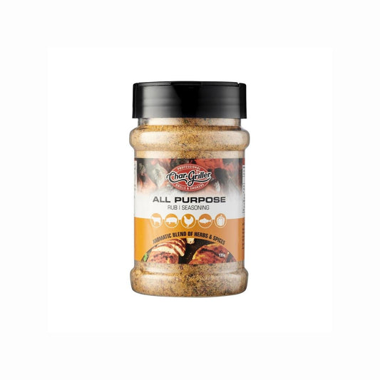 Char-Griller All Purpose BBQ Rub - 195g - Versatile Seasoning for Meat & Veggies
