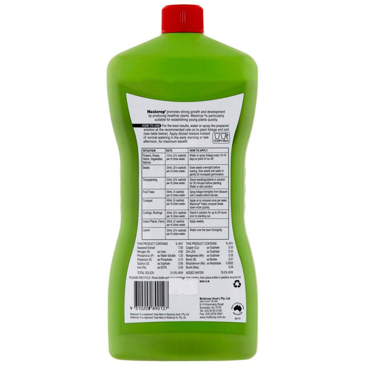 Maxicrop Seaweed Plant Food - 1L - Liquid - All Plants – view 2 - Auzzistore