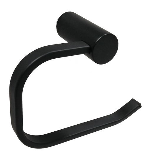 Barelli Matte Black Ambiente Single Toilet Roll Holder - 1 Roll - 90mm x 145mm