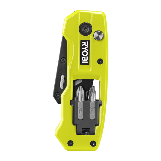 Ryobi Multi Function Folding Utility Knife - 2 Blades - 225mm - Compact Design – view 2 - Auzzistore