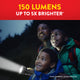 Eveready Rechargeable Torch 150 Lumen - 3 Modes - Lightweight - USB Rechargeable