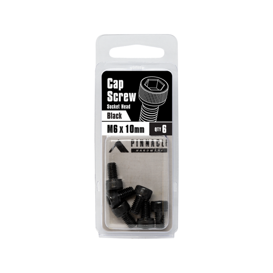 Pinnacle M6 x 10mm Black Oxide Socket Head Cap Screw - 6 Pack – view 2 - Auzzistore