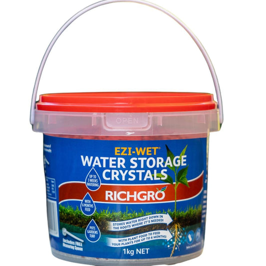 Richgro Ezi Wet Water Storage Crystals - 1kg - Moisture Retention
