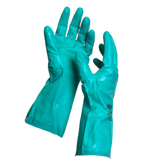 Sabco Chemical Resistant Gloves - Large - Nitrile - Oil & Grease Resistant – view 2 - Auzzistore