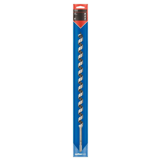 Sutton Tools Long Auger Bit 500 x 20mm Steel Fast Drilling - Auzzistore