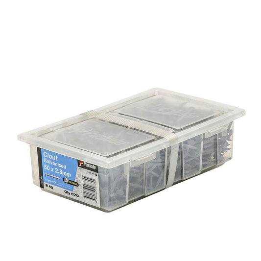 Paslode Galvanised Clouts 50mm x 2.8mm 2kg Pack - Corrosion Resistant - Auzzistore