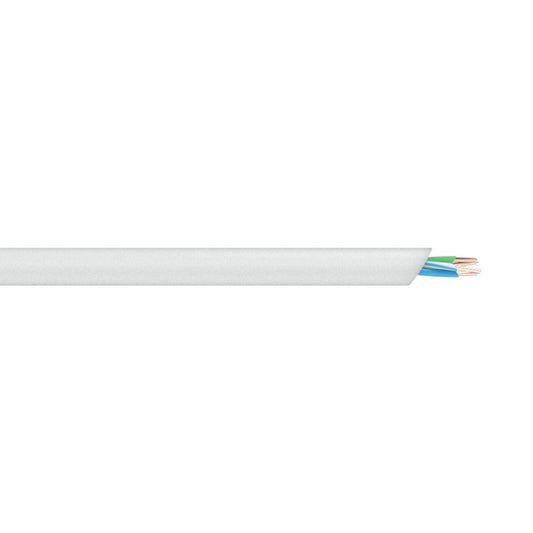 Deta 5m 2 Pair Internal Telephone Cable - White - Flexible Design - Reliable Connection - Auzzistore