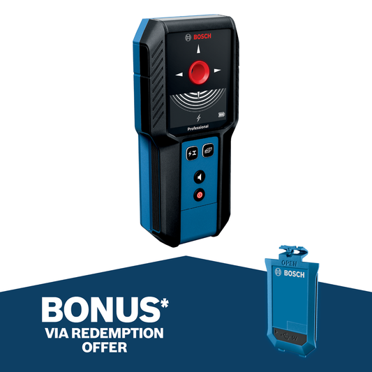 Bosch Professional Cordless Detector GMS 120-27 - 120mm - IP54 - Metal & Live Wire Detection - Auzzistore