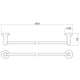 Caroma 800mm Sahara Towel Rail - Brass - Chrome Finish - Easy Install