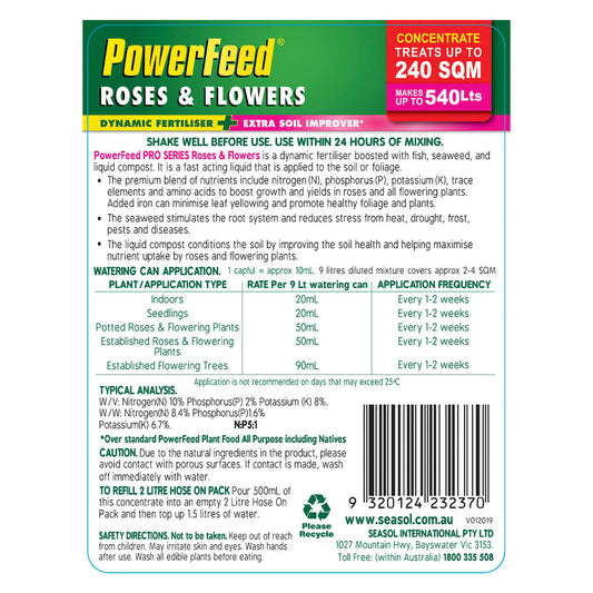PowerFeed Pro Series Roses and Flowers Concentrate 1.2L - Brown – view 2 - Auzzistore