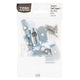 Taskmaster Chrome Screw in Shelf Support 8 Pack - 13mm x 18mm - Chrome