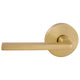 Gainsborough Avant Alba Satin Brass Passage Lever Set - 145mm x 64mm - QuickFix Installation