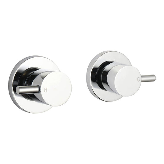 Mondella Chrome Resonance 1/4 Turn Pin Lever Wall Top Assembly - 245mm x 76mm x 1245mm - Precise Water Control