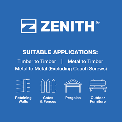 Zenith Cup Head Bolt - 10mm x 75mm - 4.6 Grade Steel - Hot Dipped Galvanised