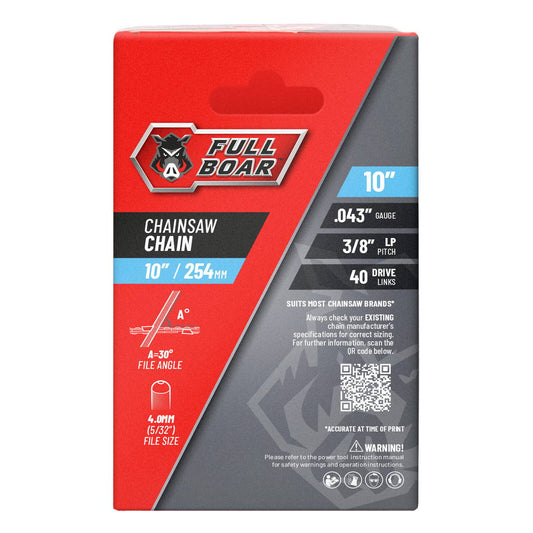 Full Boar 10" / 254mm Chainsaw Chain FBCSC-104340 – view 2 - Auzzistore