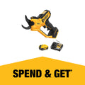 Dewalt 18V XR Power Pruner Kit - 5Ah - 38mm Cut Capacity - Ergonomic Design