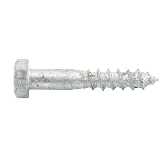 Zenith M10 x 60mm Hot Dipped Galvanised Hex Head Coach Screw Each - Corrosion Resistant - Secure Fastening - Auzzistore