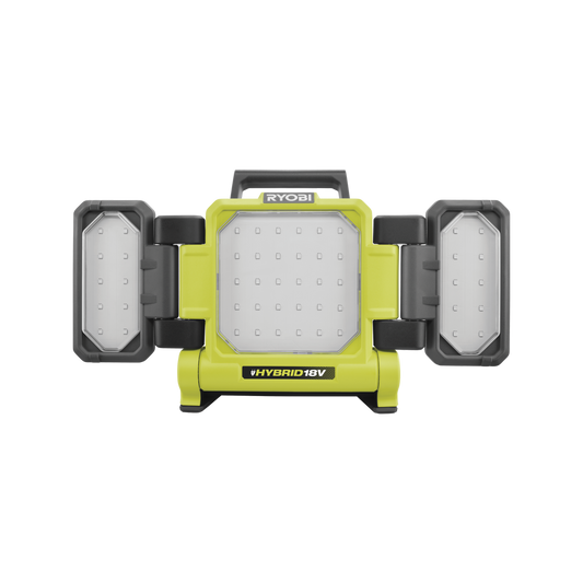 Ryobi Hybrid Panel Light - 2500 Lumens - Adjustable - Portable