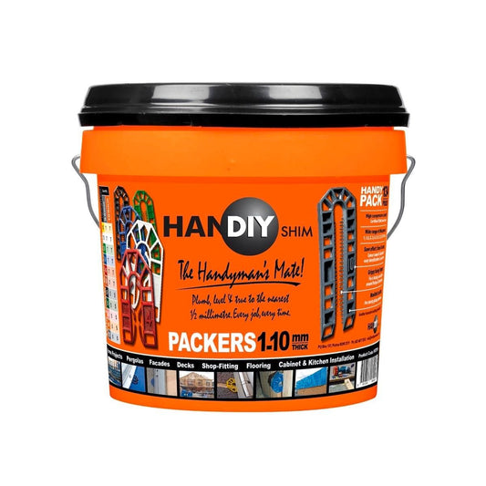 HanDIY Shim 1-10mm Packer Handy Pack 134 Pieces High Grade Plastic - Auzzistore