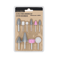 Craftright Stone Grinding Set - 10 Piece - Aluminium Oxide - 15,000 RPM
