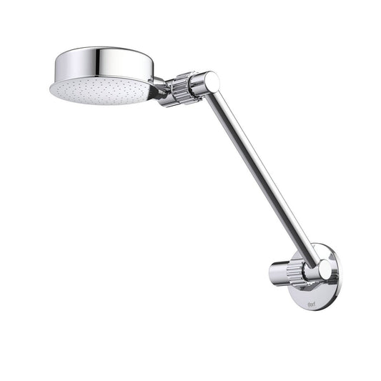 Dorf Chrome Adjustable Stayfast Wall Shower 9L Min Plastic Brass