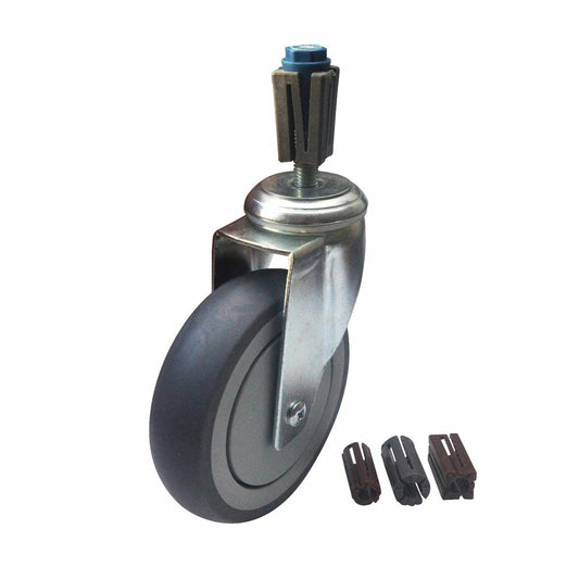 Easyroll Castor Expander Kit - 125mm - Rubber - Vibration Absorbing - Auzzistore