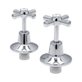 Estilo Chrome Jumper Valve Wall Top Assembly Set - 150mm x 245mm - Smooth Operation