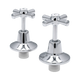 Estilo Chrome Jumper Valve Wall Top Assembly Set - 150mm x 245mm - Smooth Operation