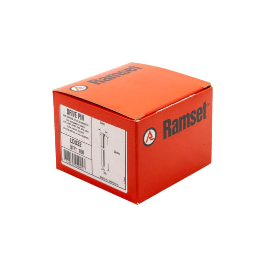 Ramset Nail Gun Drive Pins - 3.8mm x 32mm - Zinc - 100 Pack - Auzzistore