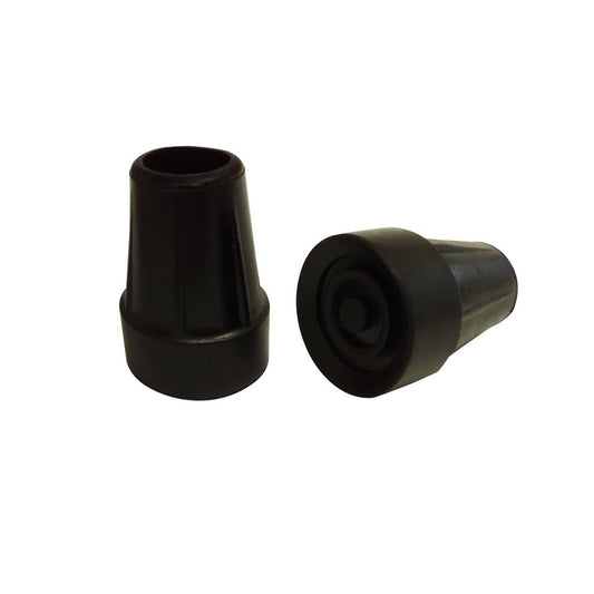 Surface Gard Black Rubber Crutch Tip 2 Pack - Durable Replacement Tips - Auzzistore