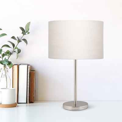 Verve Design Kiama Candlestick Lamp - 60W - Metal - Stainless Steel Finish