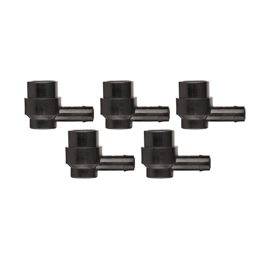 Pope Barbed Female Threaded Elbow 13 x 15mm Polypropylene 5 Pack - Auzzistore