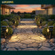 Luxzone 35cm Aluminium LED Solar Pathway Light - 60 Lumens - Weatherproof