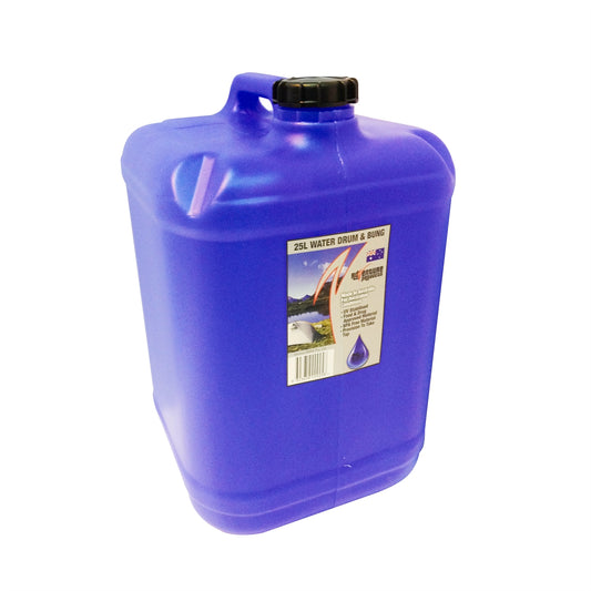 AdVenture Products 25L Blue Tint Water Storage Drum With Bung - Auzzistore