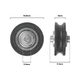 Rolltrak 16mm Nylon Concave Roller - 16mm - Nylon - Durable Design