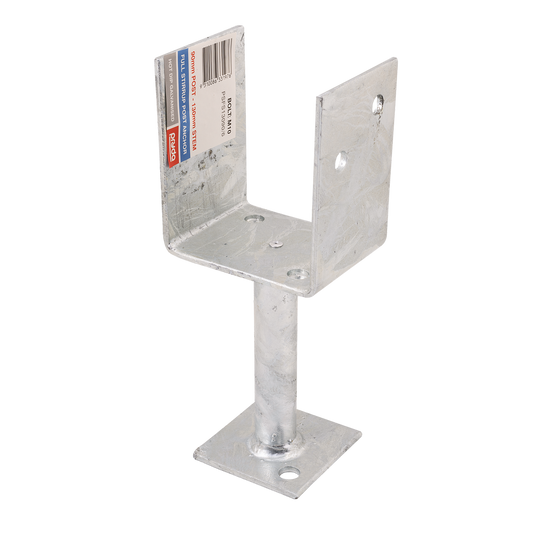 Pryda Full Stirrup Post Anchor - 130x90mm - Hot Dip Galvanised Steel - Termite Protection - Auzzistore